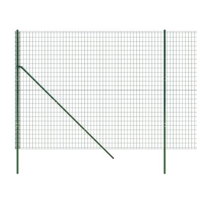 vidaXL Ograda od žičane mreže zelena 1,4 x 10 m od pocinčanog čelika
