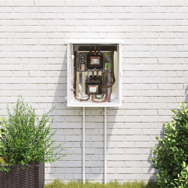 vidaXL Upravljački ormar Siva 50 x 22 x 60 cm ABS plastika