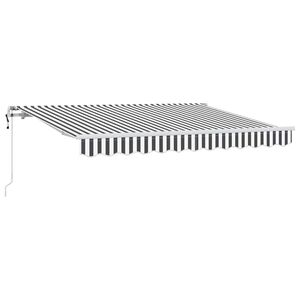 vidaXL Skrovita tenda Antracit 250 x 200 cm tkanina