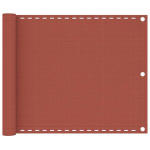 vidaXL Balkonski zastor terakota 75 x 300 cm HDPE
