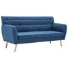 vidaXL Trosjed presvučen tkaninom 172 x 70 x 82 cm plavi