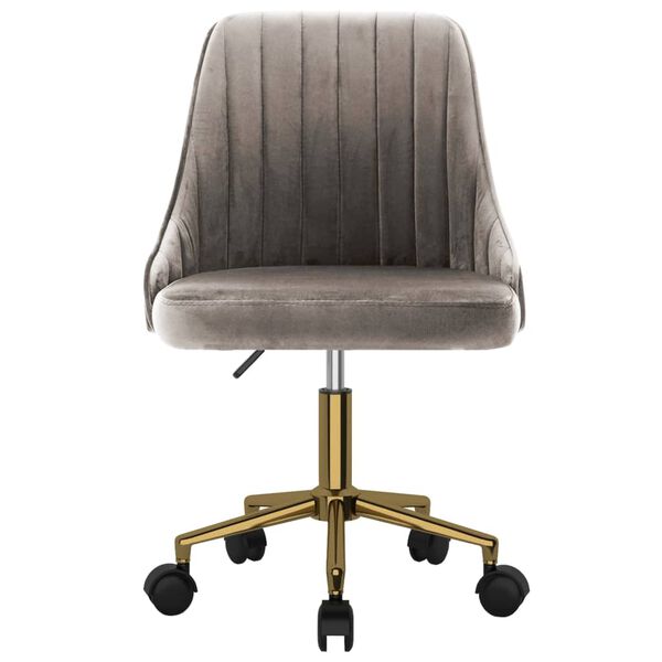 vidaXL Okretne blagovaonske stolice 6 kom svjetlosive bar&scaron;unaste