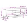 vidaXL TV ormarić bijeli 100 x 35 x 40 cm od konstruiranog drva