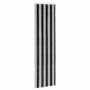 vidaXL Zavjesa protiv insekata Chenille Siva i crna 56 x 200 cm