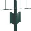 vidaXL Ograda s postovima Zelena 0,4 x 10 m Čelik i PVC
