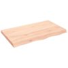 vidaXL Kupaonska radna ploča 100x60x(2-6) cm netretirano masivno drvo
