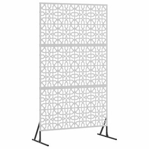 vidaXL Zaslon za privatnost Siva 100 x 50 x 180 cm Čelik