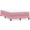 vidaXL Box Spring krevet bez madraca ružičasti 120x210 cm samt