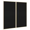 vidaXL Bilten ploča Crna 100 x 100 x 1,4 cm Masivna borovina
