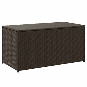 vidaXL Vrtna kutija za pohranu od poliratana 100 x 50 x 50 cm smeđa