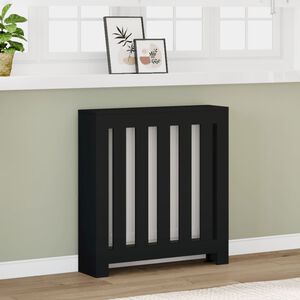 vidaXL Pokrov za radijator crni 78 x 20 x 82 cm konstruirano drvo