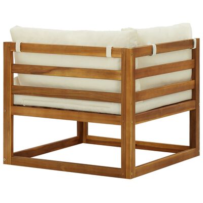 vidaXL Modularne kutne sofe s jastucima 2 kom krem bijele