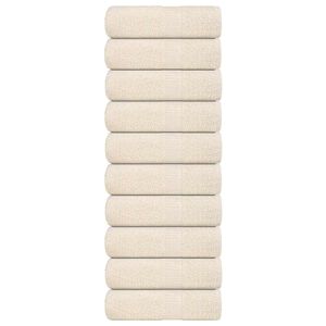 vidaXL Ručnici za pranje FROGN 10 kom krem boje 30x30 cm 360 g/m&sup2;