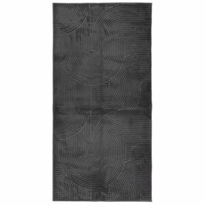 vidaXL Tepih IZA kratka vlakna skandinavski izgled antracit 100x200 cm