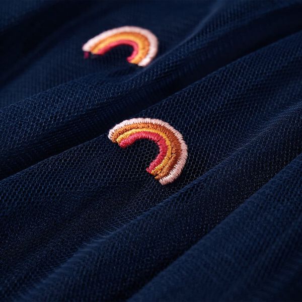 Dječja suknja s tilom modra 116