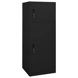 vidaXL Ormarić za sedla crni 53 x 53 x 140 cm čelični