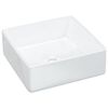 vidaXL Umivaonik bijeli 37 x 37 x 13 cm keramički četvrtasti