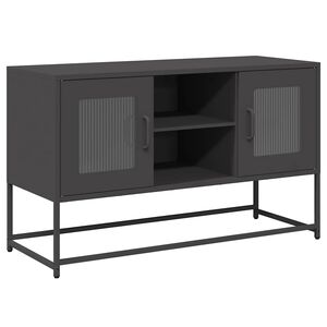 vidaXL TV ormarić crni 100,5x39x60,5 cm čelični