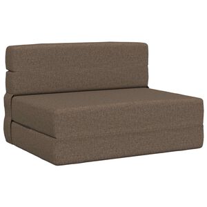 vidaXL Sofa na razvlačenje Sivosmeđa 70 x 72 x 60 cm Tkanina