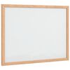 vidaXL Magnetna bijela ploča s okvirom od punog borovine 40x30 cm
