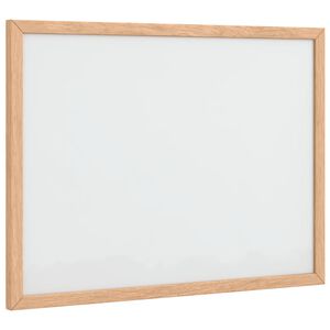 vidaXL Magnetna bijela ploča s okvirom od punog borovine 40x30 cm