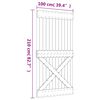 vidaXL Klizna vrata s priborom za montažu 100x210 cm masivna borovina