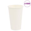 vidaXL papirnate &scaron;alice za kavu 1000 kom 16 oz 400 ml bijele