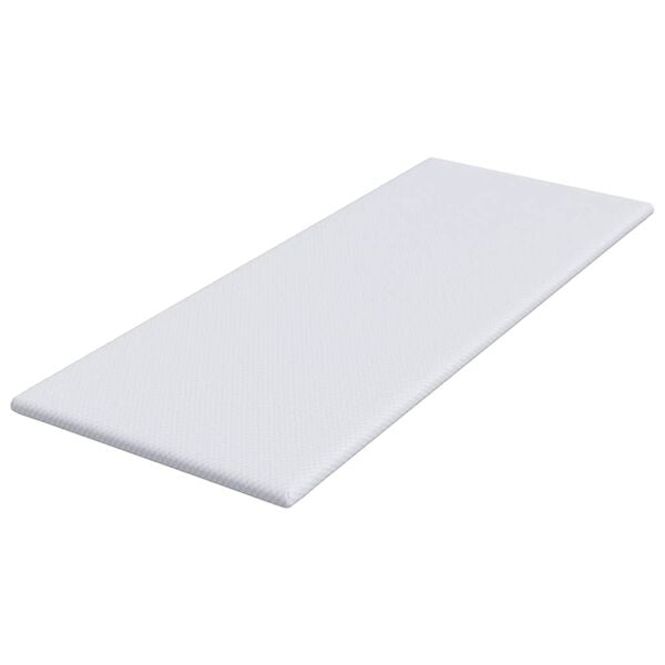 vidaXL Nadmadrac Bijelo 70 x 200 cm Jakard tkanina