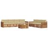 vidaXL Set vanjskih sofa s jastukom 8 pcs Prirodna i bež