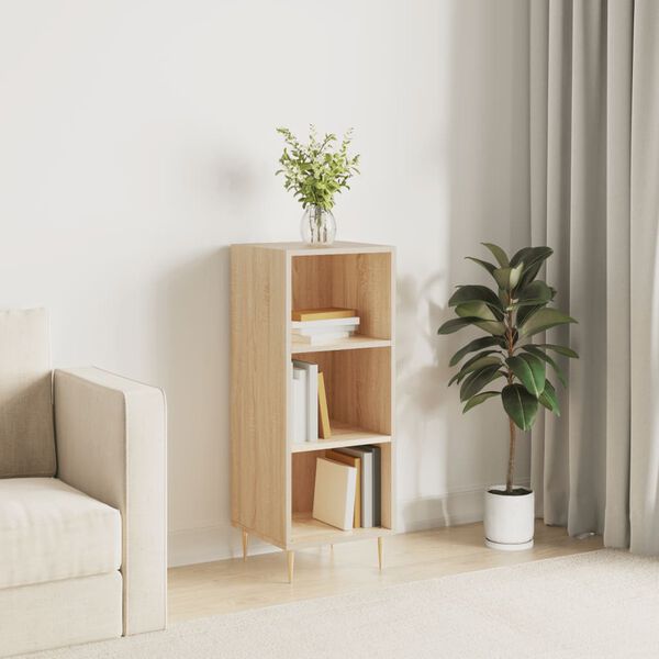 vidaXL Komoda boja hrasta sonome 34,5x32,5x90 cm od konstruiranog drva