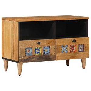 vidaXL TV ormar Prirodna 70 x 33 x 46 cm Čvrsto drvo manga