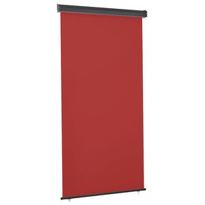 vidaXL Balkonska bočna tenda 125 x 250 cm crvena