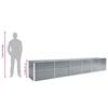 vidaXL Povi&scaron;ena vrtna gredica od pocinčanog čelika 480x80x77 cm siva