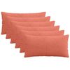 vidaXL Presvlaka za jastuk 6 pcs ALMELO Crvena narančasta 40 x 80 cm