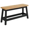 VidaXL Klupa za blagovanje EKAI Crna 91,5 x 29 x 45,5 cm