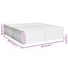 vidaXL Okvir za krevet bez madraca krem 200x200 cm od tkanine