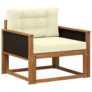 vidaXL Srednja sofa za van Prirodna