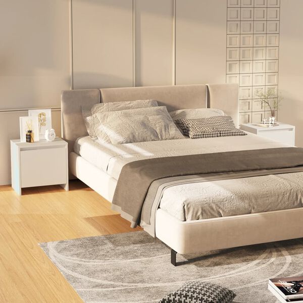 vidaXL Noćni ormarići 2 kom bijeli 45 x 34 x 44,5 cm konstruirano drvo