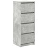 vidaXL Komoda beton siva 37,5x35x99 cm konstruirano drvo
