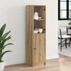 vidaXL Highboard Umjetnički hrast 35 x 37 x 142 cm Konstruirano drvo