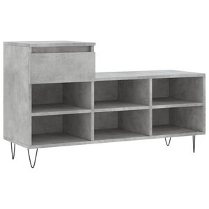 vidaXL Ormarić za cipele boja betona 102x36x60 cm konstruirano drvo