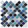 vidaXL Lanturn ploča 10 pcs Plava Zelena 27 x 27 cm Poliuretan i PET
