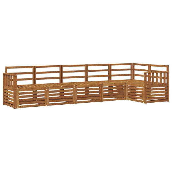 vidaXL Setovi sofa 6 pcs Prirodna Čvrsto drvo akacije