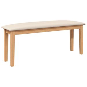 vidaXL Klupa 110 cm puna drvena guma