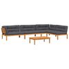vidaXL 5-dijelna set vrtnih sofa od paleta s jastucima od drva bagrema