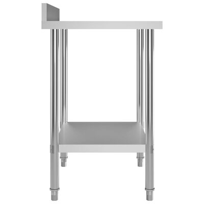 vidaXL Kuhinjski radni stol 80 x 60 x 93 cm od nehrđajućeg čelika