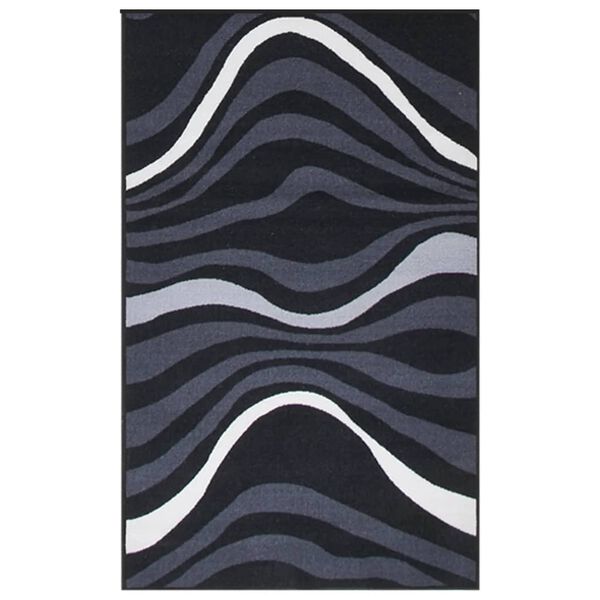 vidaXL Dugi tepih crni 80 x 150 cm