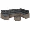 vidaXL Set sofe 9 kom. Siva poliratan