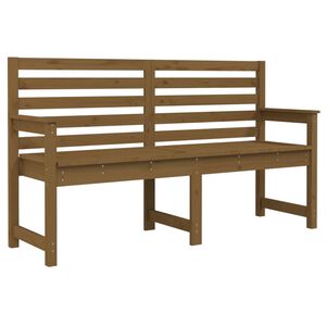 vidaXL Vrtna klupa boja meda 159,5x48x91,5 cm od masivne borovine