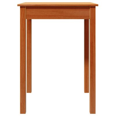 vidaXL Blagovaonski stol voštano smeđi 55x55x75 cm od masivne borovine